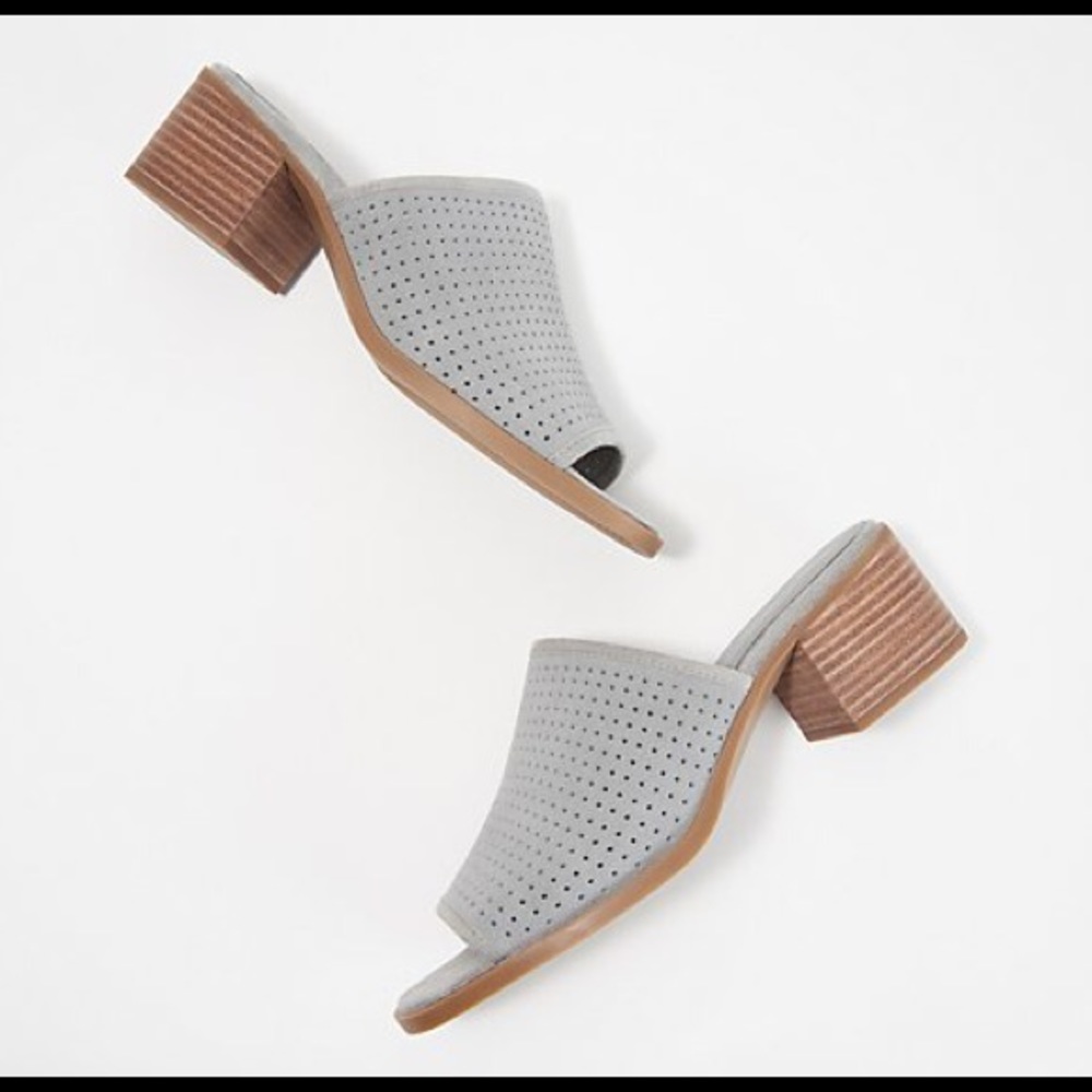 Ugg raychel wild dove grey mule slippers suede